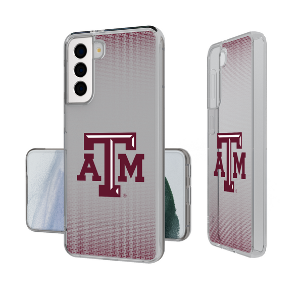 Texas A&M Aggies Linen Galaxy Clear Phone Case