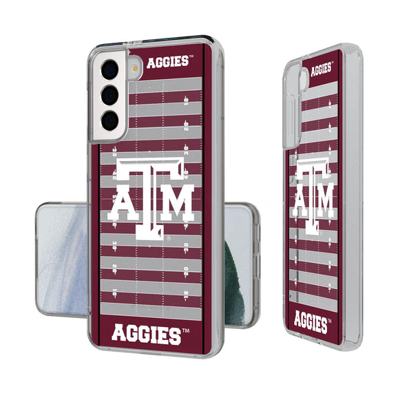 Texas A&M Aggies Football Field Galaxy Clear Case