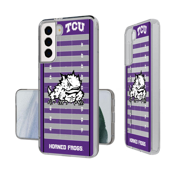 Texas Christian Horned Frogs Football Field Galaxy Clear Case