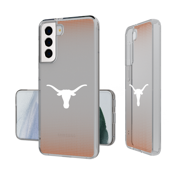Texas Longhorns Linen Galaxy Clear Phone Case