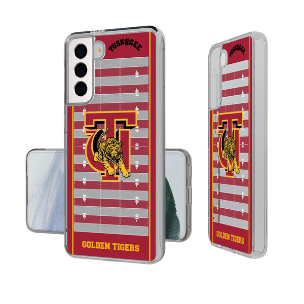 Tuskegee Golden Tigers Football Field Galaxy Clear Case