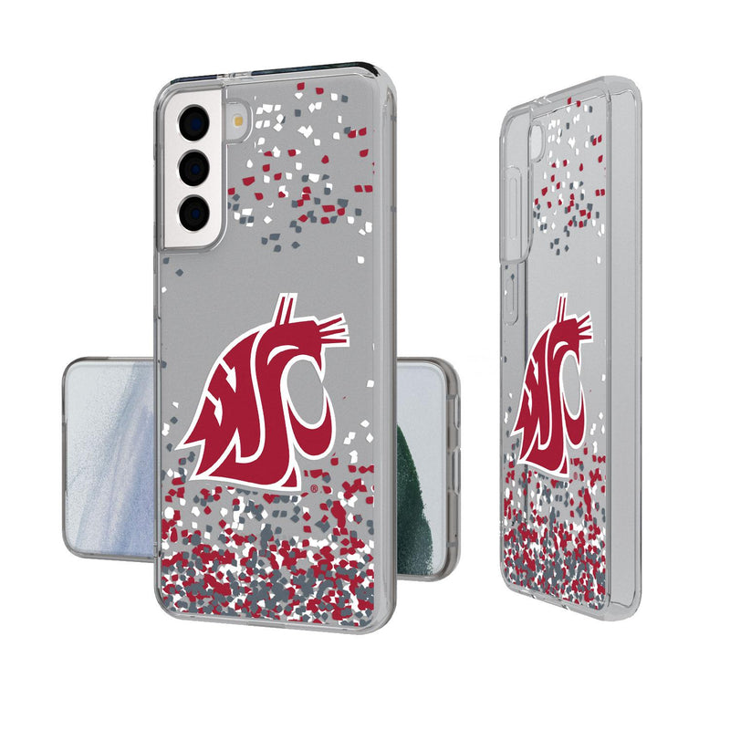 Washington State Cougars Confetti Galaxy Clear Case