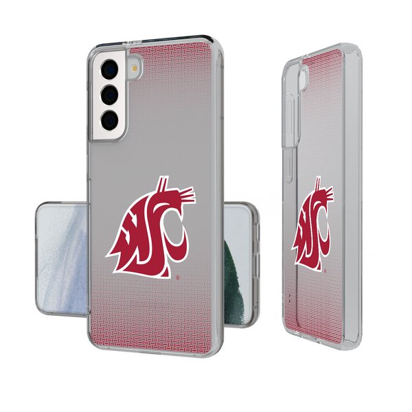 Washington State Cougars Linen Galaxy Clear Phone Case