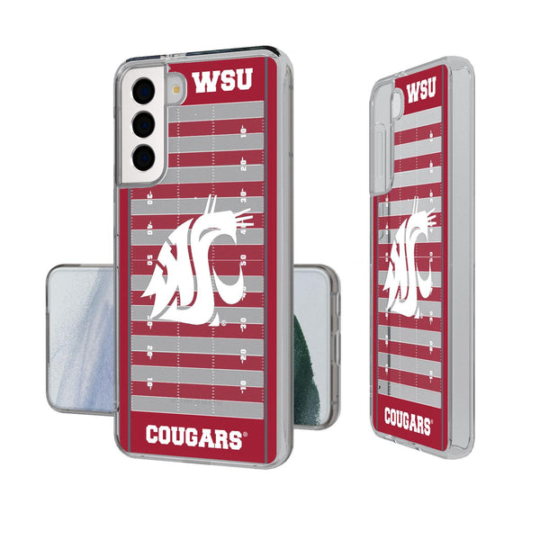 Washington State Cougars Football Field Galaxy Clear Case