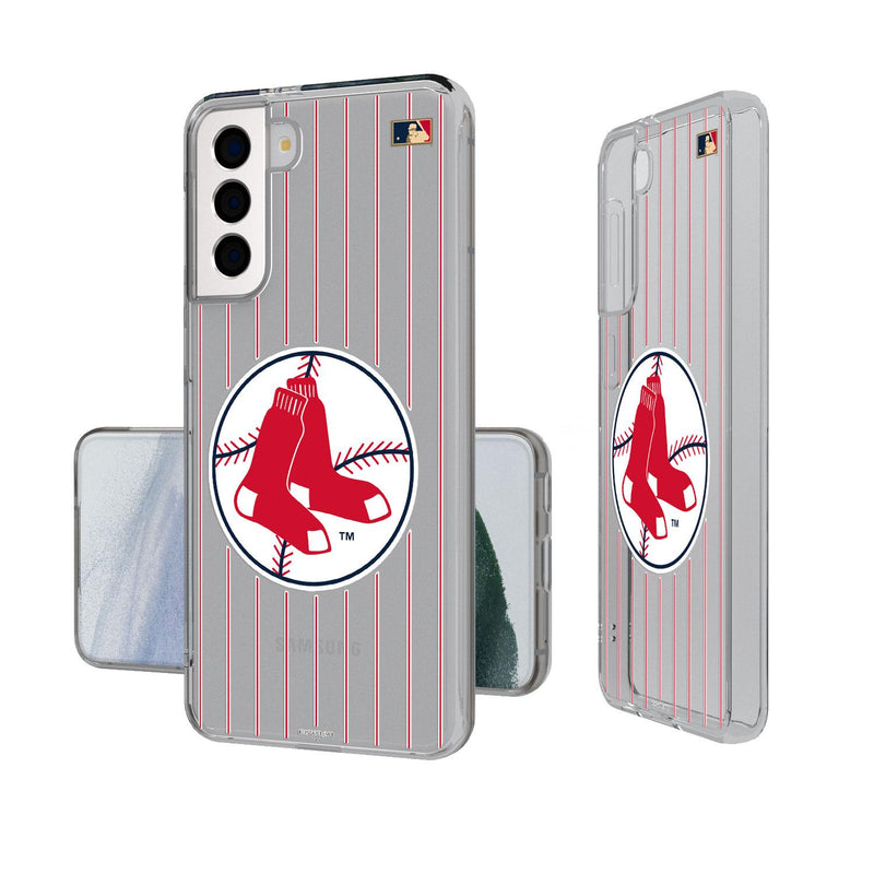 Boston Red Sox 1970-1975 - Cooperstown Collection Pinstripe Galaxy Clear Case