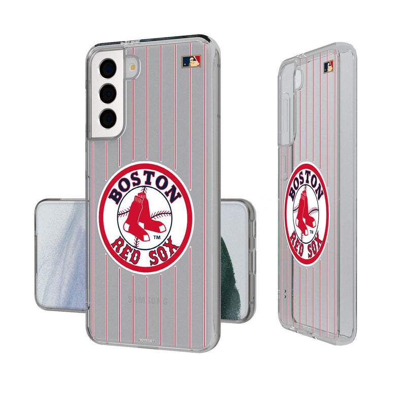 Boston Red Sox 1976-2008 - Cooperstown Collection Pinstripe Galaxy Clear Case