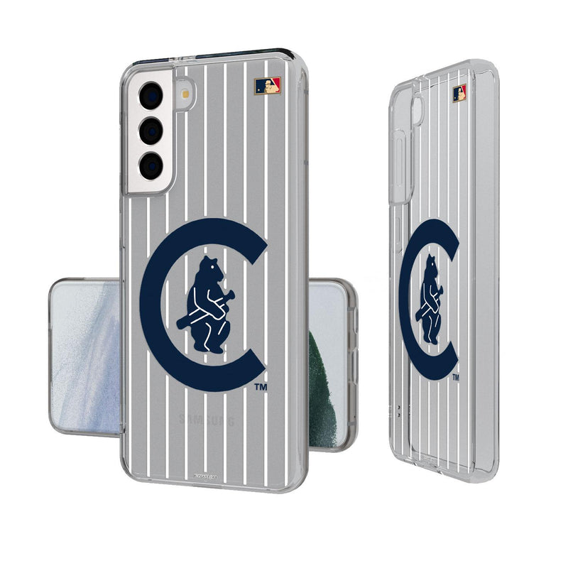 Chicago Cubs 1911-1912 - Cooperstown Collection Pinstripe Galaxy Clear Case