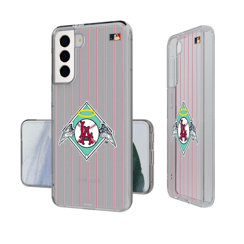 LA Angels 1961-1965 - Cooperstown Collection Pinstripe Galaxy Clear Case