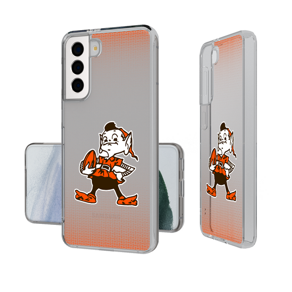Cleveland Browns Historic Collection Linen Galaxy Clear Phone Case