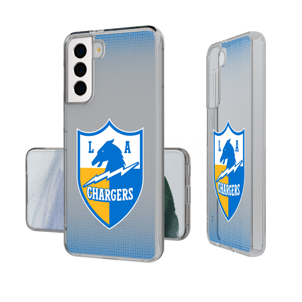 Los Angeles Chargers Historic Collection Linen Galaxy Clear Phone Case