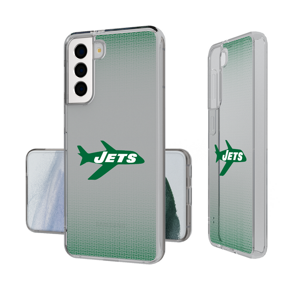 New York Jets 1963 Historic Collection Linen Galaxy Clear Phone Case