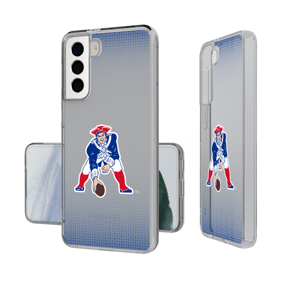 New England Patriots Historic Collection Linen Galaxy Clear Phone Case