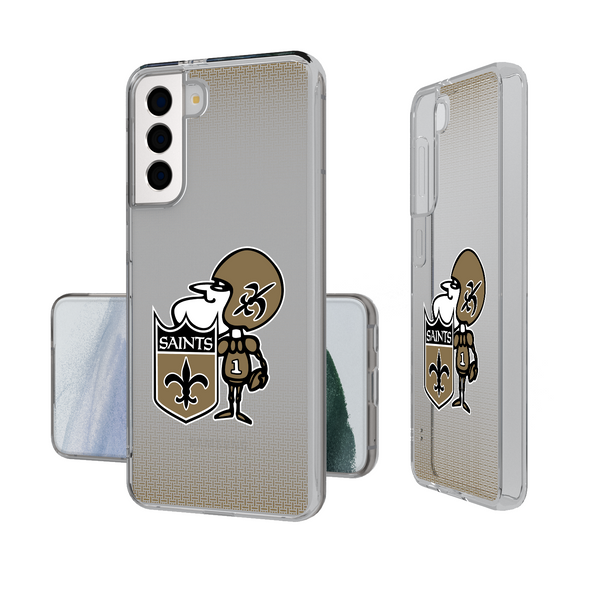 New Orleans Saints Historic Collection Linen Galaxy Clear Phone Case