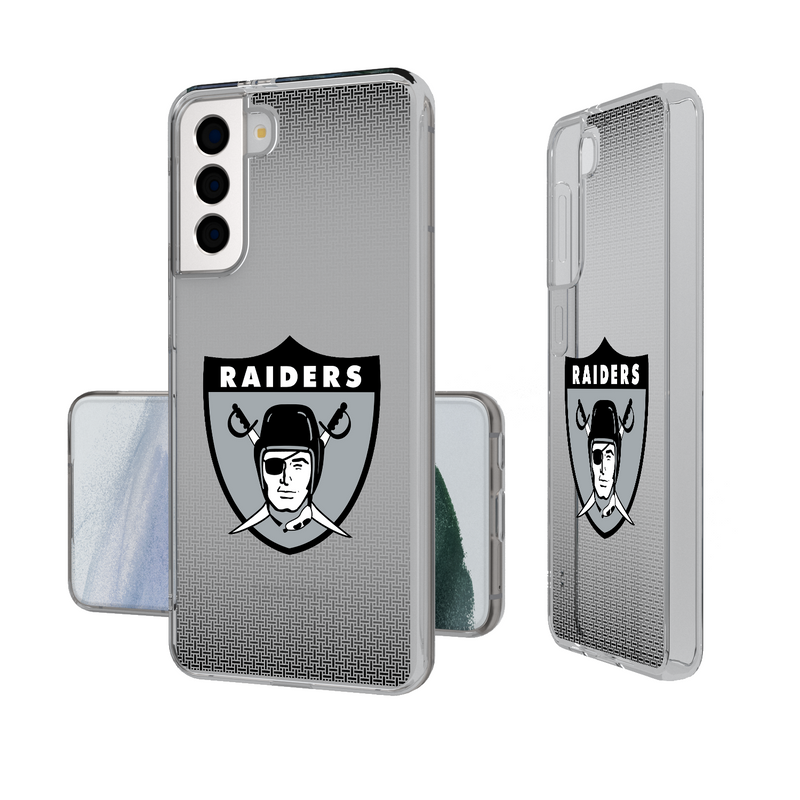 Oakland Raiders 1963 Historic Collection Linen Galaxy Clear Phone Case