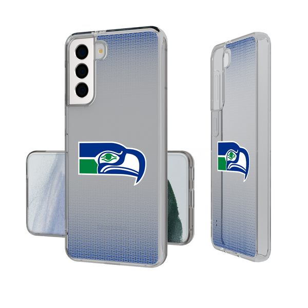 Seattle Seahawks Historic Collection Linen Galaxy Clear Phone Case
