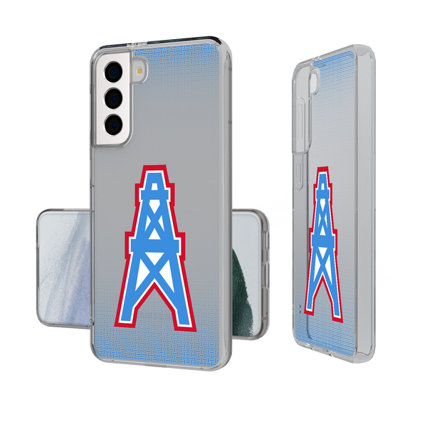 Houston Oilers Historic Collection Linen Galaxy Clear Phone Case