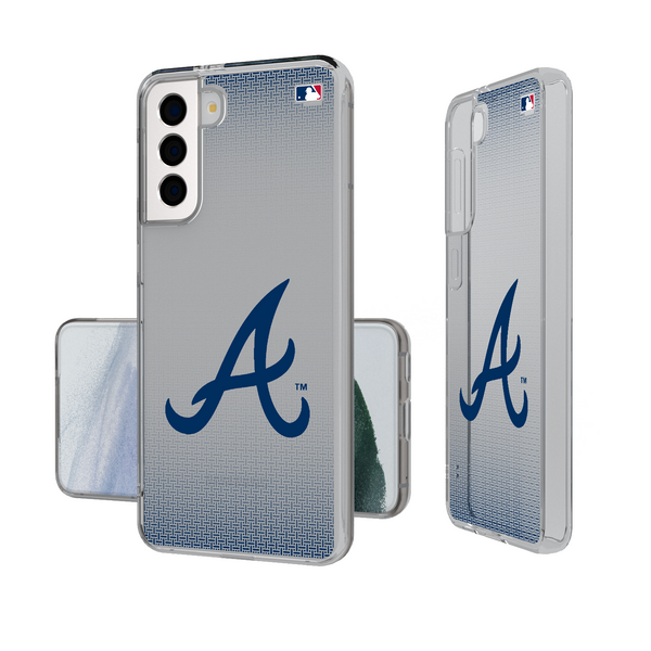 Atlanta Braves Linen Galaxy Clear Phone Case