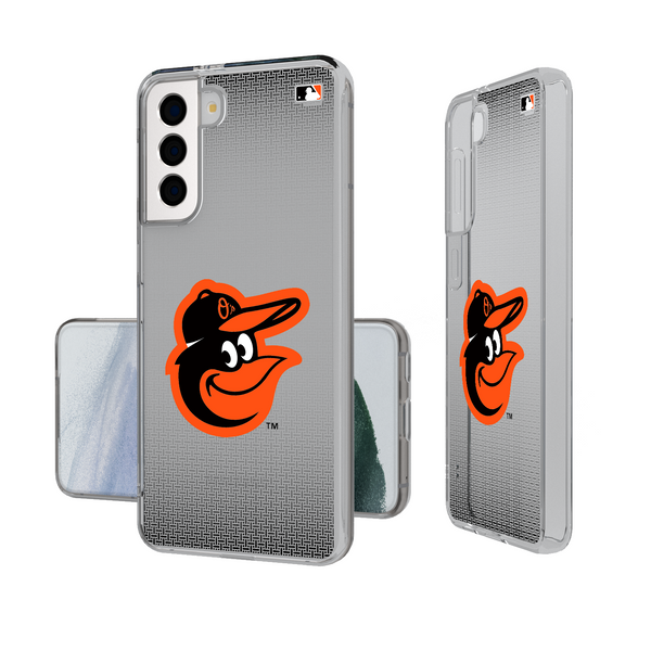 Baltimore Orioles Linen Galaxy Clear Phone Case