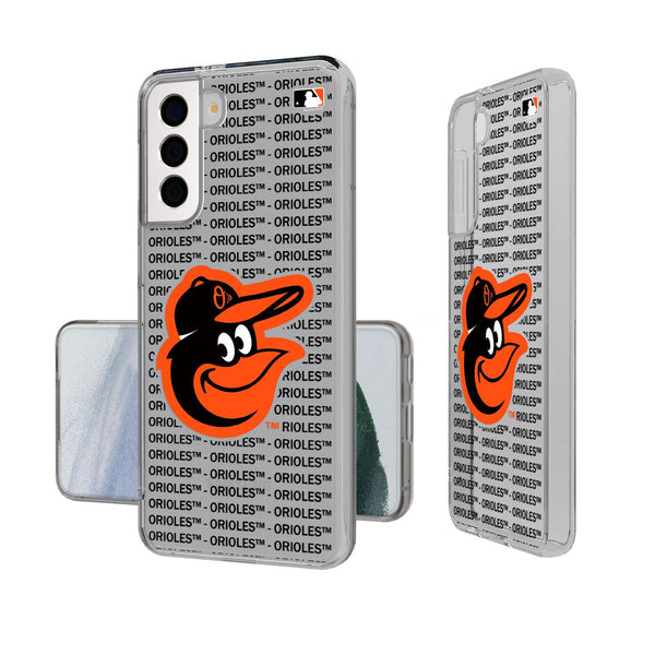 Baltimore Orioles Blackletter Galaxy Clear Case
