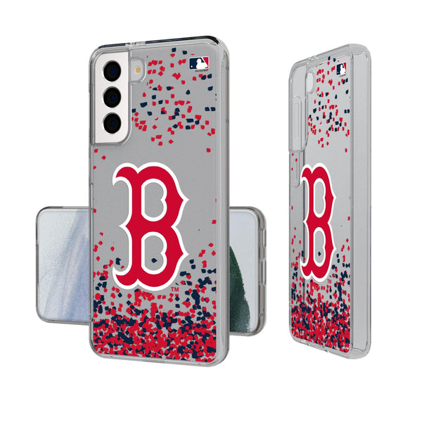 Boston Red Sox Confetti Galaxy Clear Case