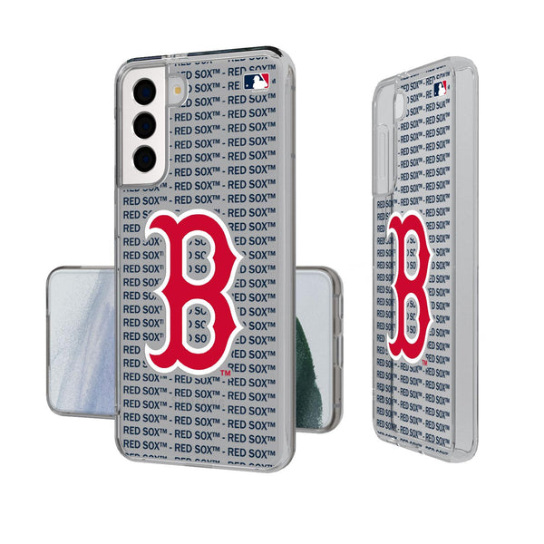 Boston Red Sox Blackletter Galaxy Clear Case