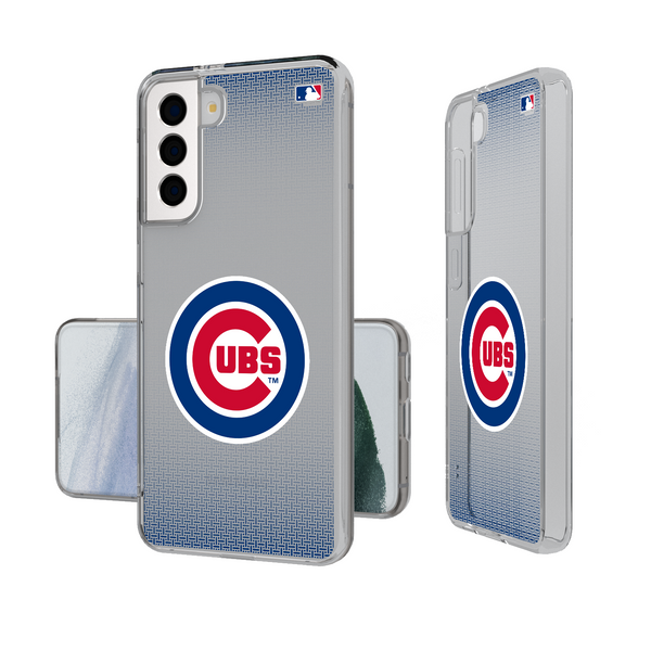 Chicago Cubs Linen Galaxy Clear Phone Case