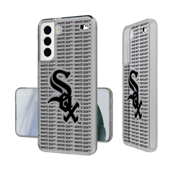 Chicago White Sox Blackletter Galaxy Clear Case