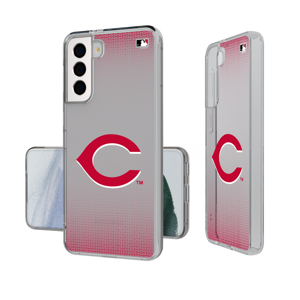 Cincinnati Reds Linen Galaxy Clear Phone Case