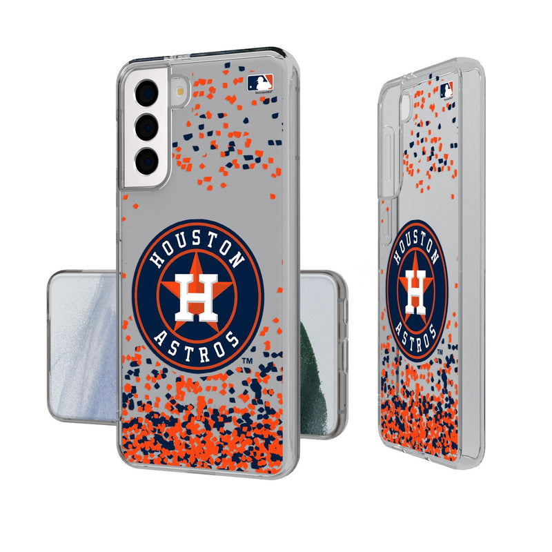 Houston Astros Confetti Galaxy Clear Case