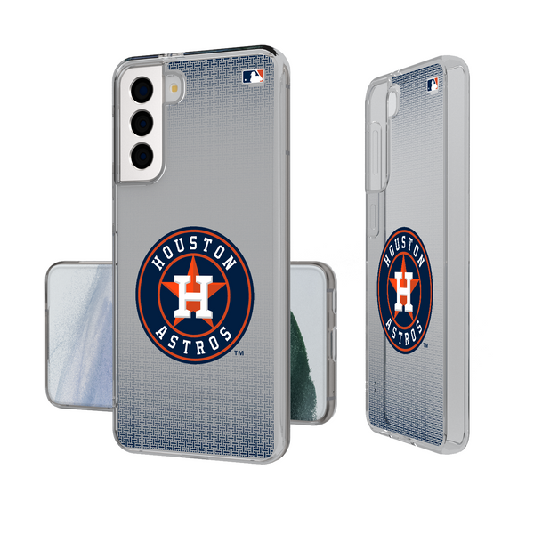 Houston Astros Linen Galaxy Clear Phone Case
