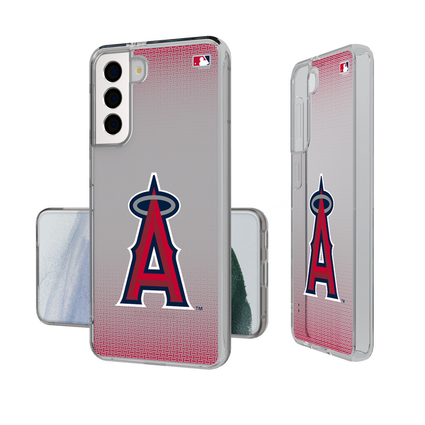 Los Angeles Angels Linen Galaxy Clear Phone Case