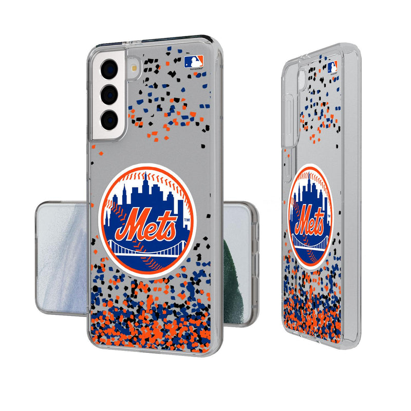 New York Mets Confetti Galaxy Clear Case