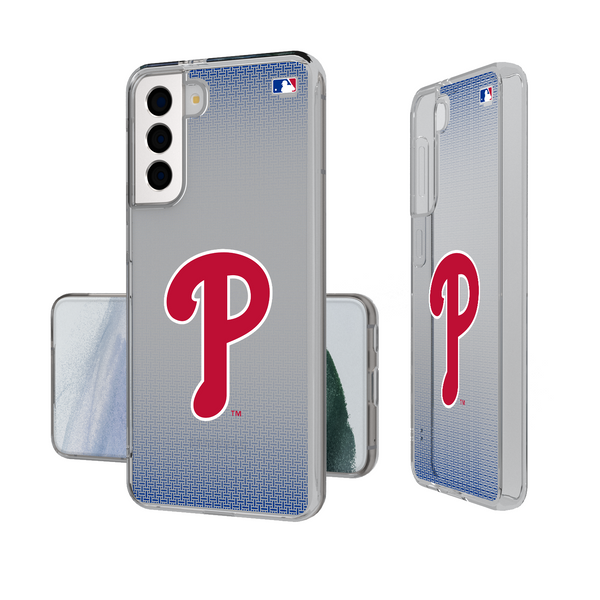 Philadelphia Phillies Linen Galaxy Clear Phone Case