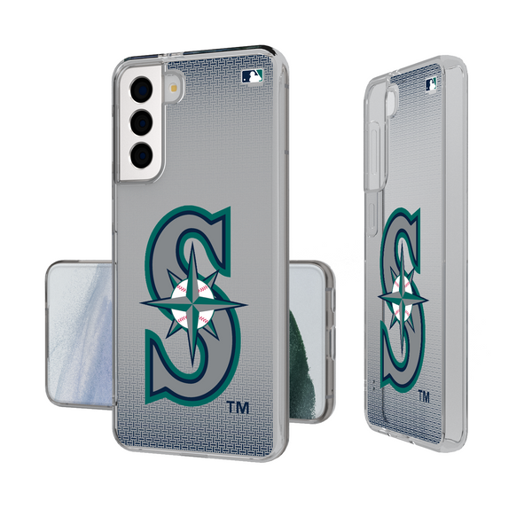 Seattle Mariners Linen Galaxy Clear Phone Case