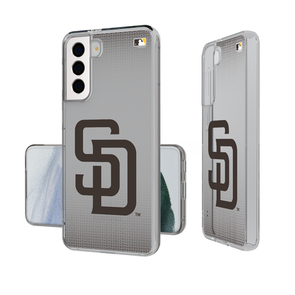 San Diego Padres Linen Galaxy Clear Phone Case