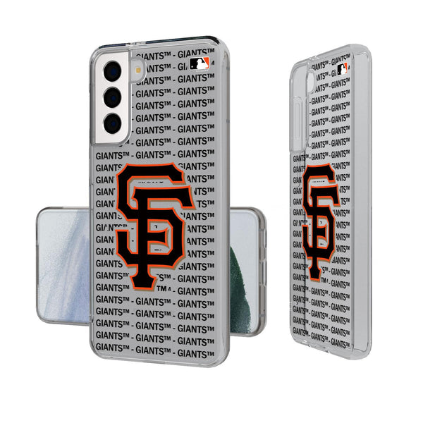 San Francisco Giants Blackletter Galaxy Clear Case