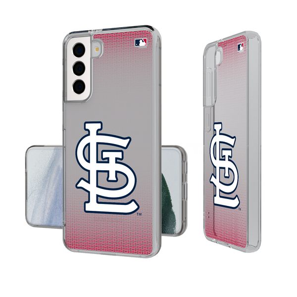 St Louis Cardinals Linen Galaxy Clear Phone Case