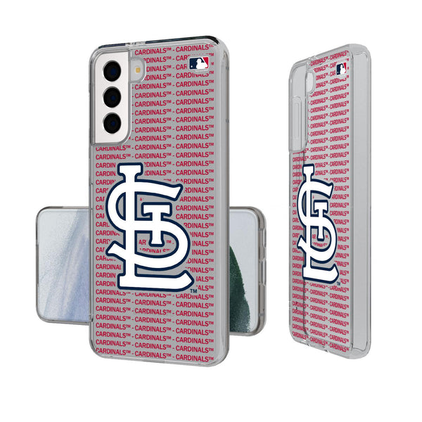St Louis Cardinals Blackletter Galaxy Clear Case