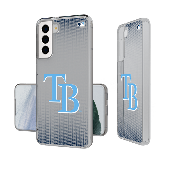 Tampa Bay Rays Linen Galaxy Clear Phone Case