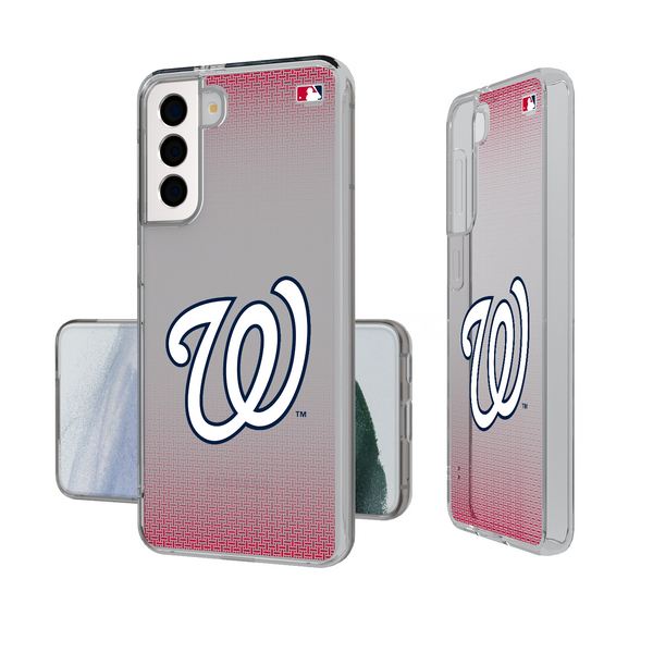 Washington Nationals Linen Galaxy Clear Phone Case