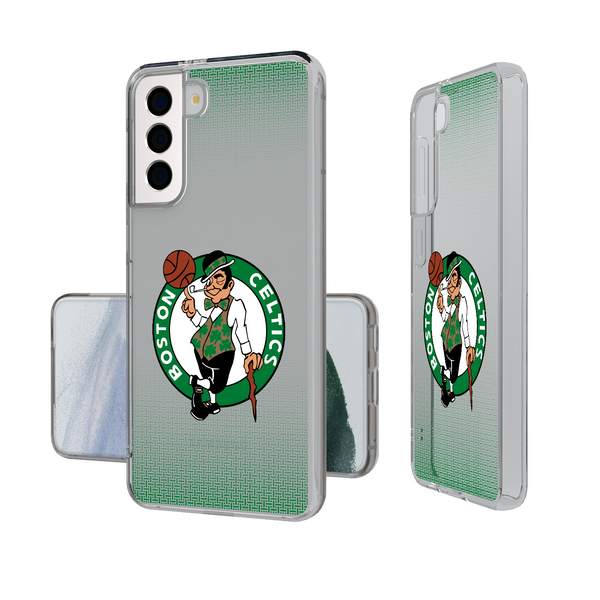 Boston Celtics Linen Galaxy Clear Phone Case