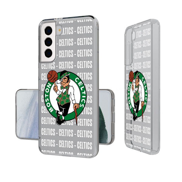 Boston Celtics Blackletter Galaxy Clear Case