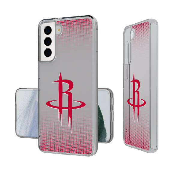 Houston Rockets Linen Galaxy Clear Phone Case