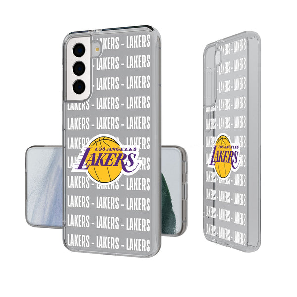 Los Angeles Lakers Blackletter Galaxy Clear Case