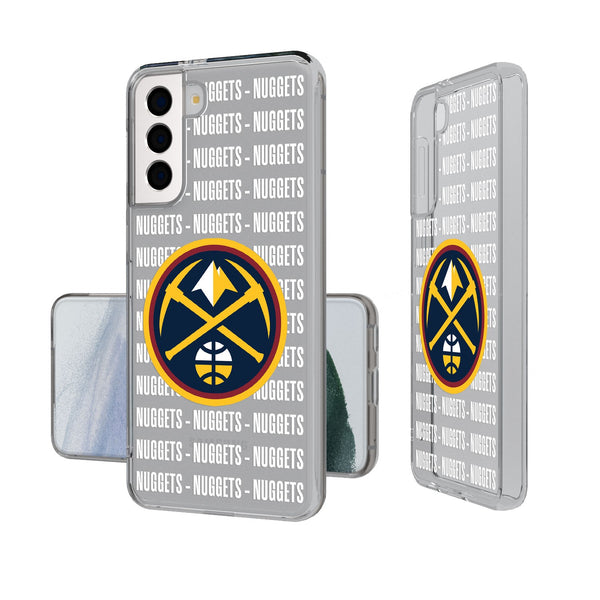 Denver Nuggets Blackletter Galaxy Clear Case