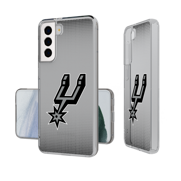San Antonio Spurs Linen Galaxy Clear Phone Case