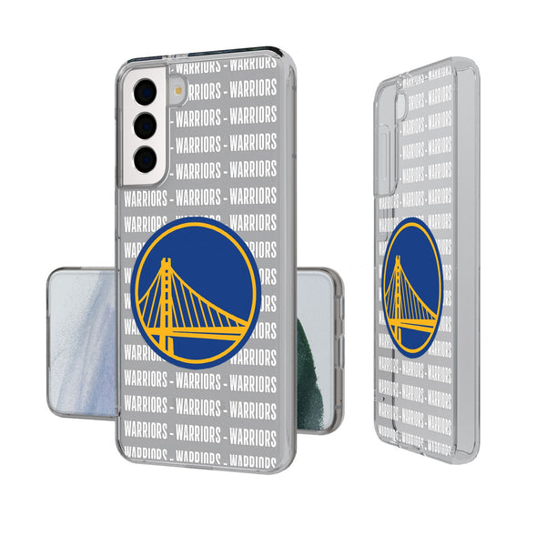 Golden State Warriors Blackletter Galaxy Clear Case