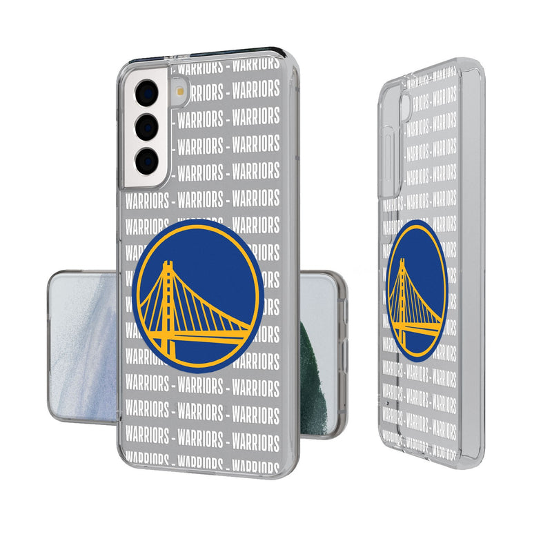 Golden State Warriors Blackletter Galaxy Clear Case