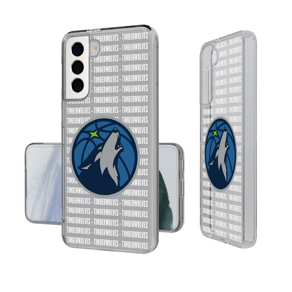 Minnesota Timberwolves Blackletter Galaxy Clear Case