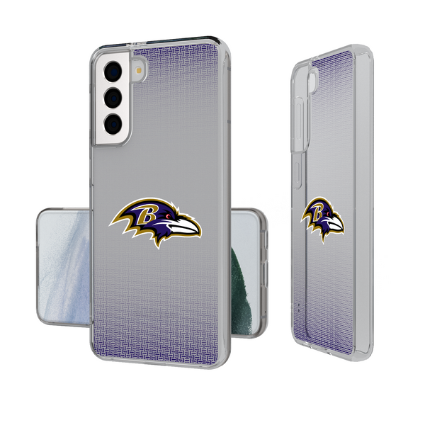 Baltimore Ravens Linen Galaxy Clear Phone Case